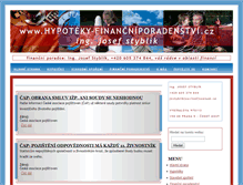 Tablet Screenshot of hypoteky-financniporadenstvi.cz